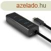 AXAGON HUE-S2C USB-C 3.1 Charging Hub Black