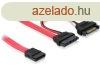 DeLock Cable Slim SATA female > SATA 7 pin + SATA 15 pin 