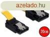 DeLock SATA up/straight metal yellow 20cm