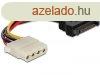 DeLock Power Cable SATA 15 pin female > 4 pin female 0,12