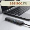 Multifunkcis USB Hub - HDMI + Type-C 3.0 - 3xUSB-A, 1xType-