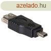 Akyga AK-AD-07 USB-AF/miniUSB (5-plus) adapter Black