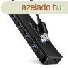 AXAGON HUE-C1A USB-A 5GBPS TRAVEL HUB Black