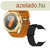 A25 ULTRA Okosra arany dial - narancssrga,fekete szilikon 