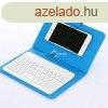 Fekete Bluetooth billentyzetes telefontok - univerzlis tok
