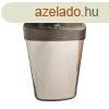 Szenzoros, automata szemetes 50 literes, inox, fekete tetve
