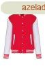 Uniszex vastag patentos pulver, Kariban KA497, Red/White-L