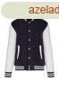 Uniszex vastag patentos pulver, Kariban KA497, Navy/White-2