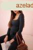 Body blz hossz ujjal s oldaln szegllyel 12356 grafit