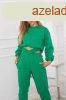 Szigetelt crop-top trningruha szett 69416 zld