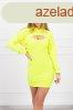 Ruhaszett 9342-es neonsrga modell crop-top pulverrel