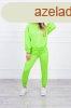 Sport trningruha kapucnival modell 9337 neon zld