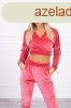 Brsonyos szett Queen crop-toppos melegt felsvel mlna sz