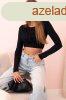 Hossz ujj crop-top blz rncolssal a mellrszen, 12577 fe