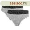 Dressa 341T ni pamut tanga - szrke - 2db