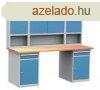 DPS_206 lapraszerelt munkapad polcos s fikos szekrnyekkel