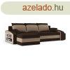 Monviso kinyithat sarokkanap polccal s 2 db puffal, unive