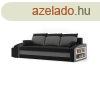 Monviso kanapgy polccal s 2 db puffal, norml szvet, hab