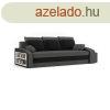 Monviso kanapgy polccal s 2 db puffal, PRO szvet, bonell