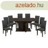 Venezia tkezszett 8 szkkel - Wenge N
