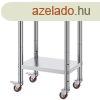 Rozsdamentes acl konyhai munkaasztal ? 61 x 45 cm, 180 kg t