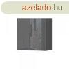 Magasfny faliszekrny, 1 polccal, antracit-difa - BISE - 