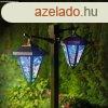 LED-es szolr lmpa - kandelber - 137 cm - fekete - hidegfe