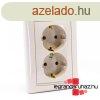 Legrand Valena 2X2P+F csatlakozaljzat elefntcsont, Legrand