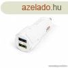 M.N.C Auts szivargyjt adapter, 2 x USB aljzattal, fehr (