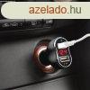 Auts szivargyjt adapter - 2 x USB, feszltsgmrvel s 