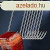20 db rozsdamentes acl S-horog hs, hal, kolbsz s baromfi
