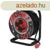 EMOS P19223, Kltri kbeldob 50 m / 4 aljzat / fekete / gum