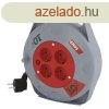 EMOS P19510, Kbeldob 10 m / 4 aljzat / fekete / PVC / 230 V