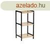Frdszoba polcok Berilo WR5503-3-464 Fekete Termszetes 35 