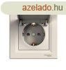 Schneider Asfora aljzat (dugalj) 2P+F, csapfedeles, komplett