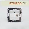 Panasonic RJ45 CAT 6 fali aljzat, keret nlkl, fehr
