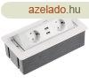 Irodai asztalba sllyeszthet eloszt 2db dugalj 2db USB tl