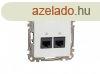J SEDNA 2xRJ45 Cat5e UTP aljzat, fehr