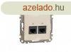J SEDNA 2xRJ45 Cat5e UTP aljzat, bzs