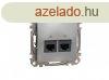 J SEDNA 2xRJ45 Cat5e UTP aljzat, alumnium