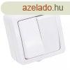 Falon kvli 2-ramkrs kapcsol 10AX/250VAC, IP54, (2x101)