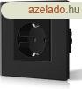 BSEED fali sljesztett aljzat, veglappal 16A, 86mm, fekete