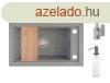Grnit mosogat Nero Panama + Design csaptelep + vgdeszka 