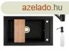 Grnit mosogat Nero Panama + kihzhat Shower csaptelep + v