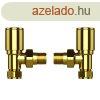 Raditor sarok szelep kszlet - 1/2" - MRV-G (arany)