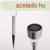 Inox napelemes kerti lmpa