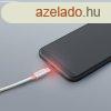 DeLight USB Type-C adatkbel 1m, LED fnnyel - ezst (55442C