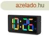 Hama Ibiza Digital Alarm Clock Multi-Colour Display with USB