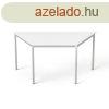MAYAH ltalnos asztal fmlbbal, trapz alak, 75x150/75 cm