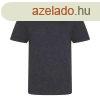 JT001 tri-blend rvid ujj frfi pl Just Ts, Heather Charc